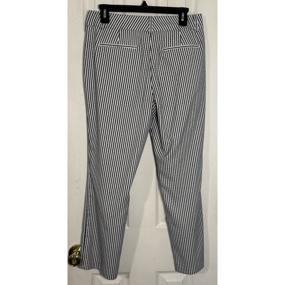Ann Taylor Factory Navy Blue/White striped Pants, Size 6 - Picture 3 of 6